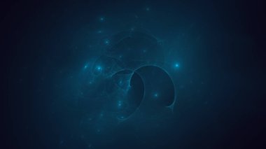 Soyut fraktal ışık arkaplanı 3 boyutlu oluşturuluyor