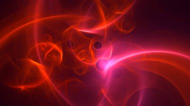 Soyut fraktal ışık arkaplanı 3 boyutlu oluşturuluyor