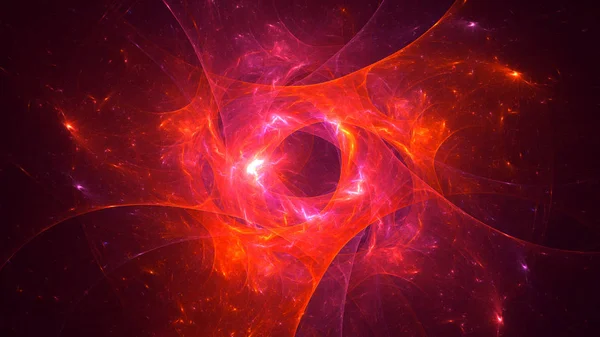 Rendering Abstract Red Fractal Light Background — Stock Photo, Image