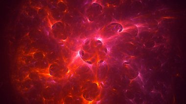 Soyut fraktal ışık arkaplanı 3 boyutlu oluşturuluyor