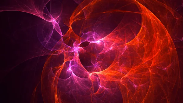 Soyut fraktal ışık arkaplanı 3 boyutlu oluşturuluyor