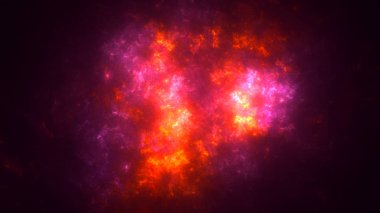 Soyut fraktal ışık arkaplanı 3 boyutlu oluşturuluyor
