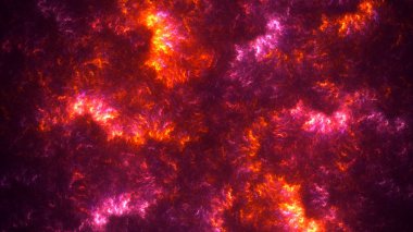 Soyut fraktal ışık arkaplanı 3 boyutlu oluşturuluyor