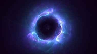 Soyut fraktal ışık arkaplanı 3 boyutlu oluşturuluyor