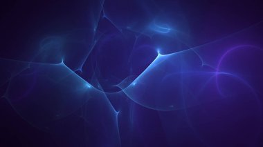 Soyut fraktal ışık arkaplanı 3 boyutlu oluşturuluyor