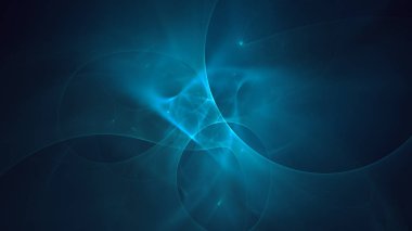 Soyut fraktal ışık arkaplanı 3 boyutlu oluşturuluyor