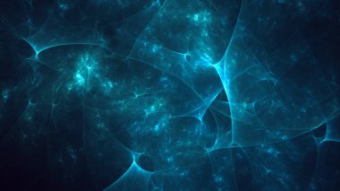 Soyut fraktal ışık arkaplanı 3 boyutlu oluşturuluyor