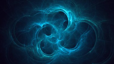 Soyut fraktal ışık arkaplanı 3 boyutlu oluşturuluyor