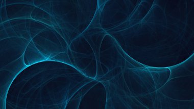 Soyut fraktal ışık arkaplanı 3 boyutlu oluşturuluyor