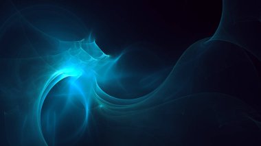 Soyut fraktal ışık arkaplanı 3 boyutlu oluşturuluyor