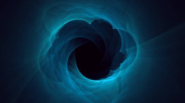Soyut fraktal ışık arkaplanı 3 boyutlu oluşturuluyor