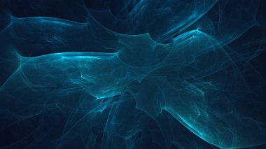 Soyut fraktal ışık arkaplanı 3 boyutlu oluşturuluyor