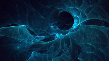 Soyut fraktal ışık arkaplanı 3 boyutlu oluşturuluyor