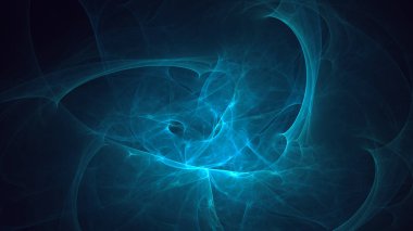 Soyut fraktal ışık arkaplanı 3 boyutlu oluşturuluyor