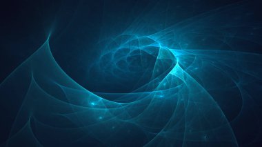 Soyut fraktal ışık arkaplanı 3 boyutlu oluşturuluyor