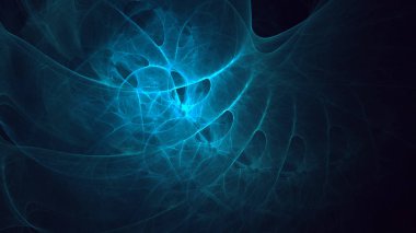 Soyut fraktal ışık arkaplanı 3 boyutlu oluşturuluyor