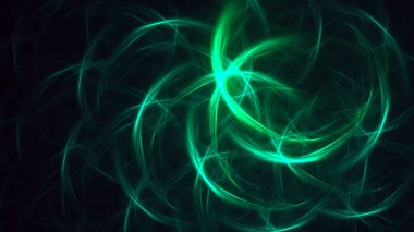 Soyut fraktal ışık arkaplanı 3 boyutlu oluşturuluyor