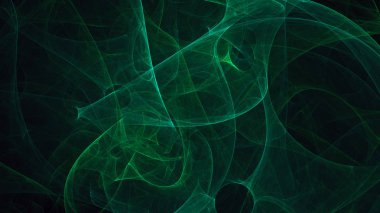Soyut fraktal ışık arkaplanı 3 boyutlu oluşturuluyor