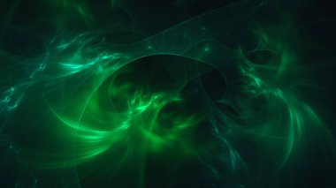 Soyut fraktal ışık arkaplanı 3 boyutlu oluşturuluyor