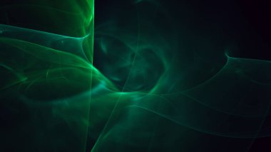 Soyut fraktal ışık arkaplanı 3 boyutlu oluşturuluyor