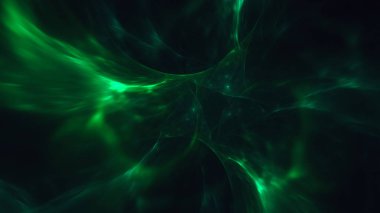 Soyut fraktal ışık arkaplanı 3 boyutlu oluşturuluyor