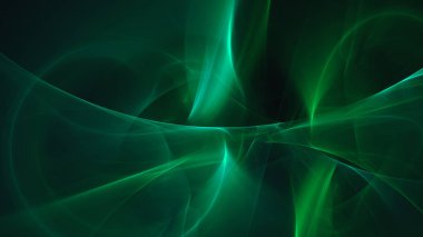 Soyut fraktal ışık arkaplanı 3 boyutlu oluşturuluyor