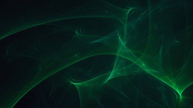 Soyut fraktal ışık arkaplanı 3 boyutlu oluşturuluyor