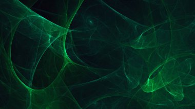 Soyut fraktal ışık arkaplanı 3 boyutlu oluşturuluyor