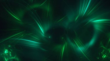 Soyut fraktal ışık arkaplanı 3 boyutlu oluşturuluyor