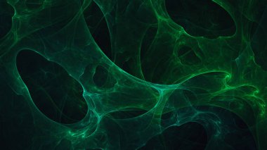 Soyut fraktal ışık arkaplanı 3 boyutlu oluşturuluyor