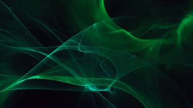 Soyut fraktal ışık arkaplanı 3 boyutlu oluşturuluyor