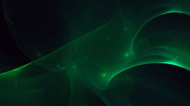 Soyut fraktal ışık arkaplanı 3 boyutlu oluşturuluyor