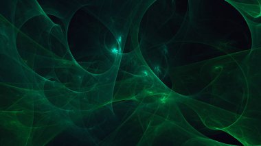 Soyut fraktal ışık arkaplanı 3 boyutlu oluşturuluyor