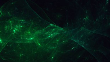 Soyut fraktal ışık arkaplanı 3 boyutlu oluşturuluyor