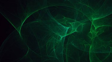 Soyut fraktal ışık arkaplanı 3 boyutlu oluşturuluyor