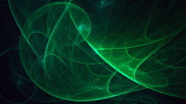 Soyut fraktal ışık arkaplanı 3 boyutlu oluşturuluyor