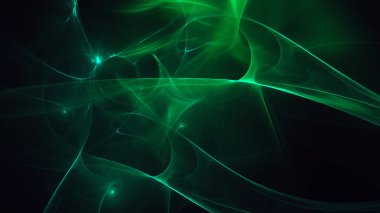 Soyut fraktal ışık arkaplanı 3 boyutlu oluşturuluyor