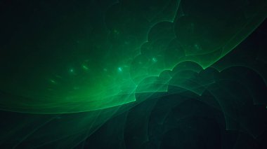 Soyut fraktal ışık arkaplanı 3 boyutlu oluşturuluyor