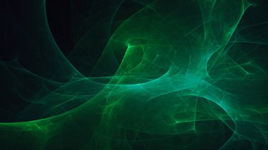 Soyut fraktal ışık arkaplanı 3 boyutlu oluşturuluyor