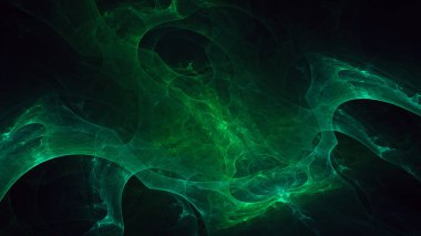 Soyut fraktal ışık arkaplanı 3 boyutlu oluşturuluyor