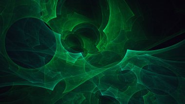 Soyut fraktal ışık arkaplanı 3 boyutlu oluşturuluyor