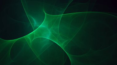 Soyut fraktal ışık arkaplanı 3 boyutlu oluşturuluyor