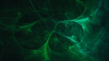 Soyut fraktal ışık arkaplanı 3 boyutlu oluşturuluyor