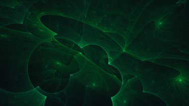 Soyut fraktal ışık arkaplanı 3 boyutlu oluşturuluyor