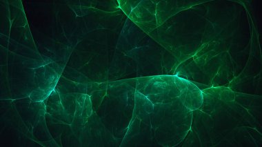 Soyut fraktal ışık arkaplanı 3 boyutlu oluşturuluyor