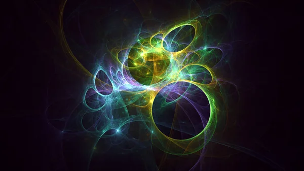 Rendering Abstract Fractal Light Background — Stock Photo, Image