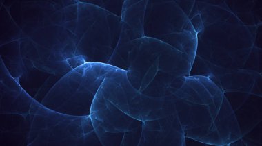 Soyut fraktal ışık arkaplanı 3 boyutlu oluşturuluyor