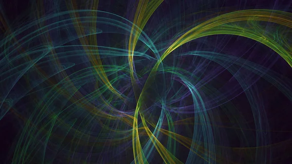 Soyut fraktal ışık arkaplanı 3 boyutlu oluşturuluyor