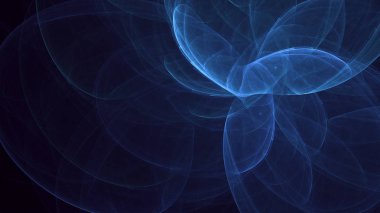 Soyut fraktal ışık arkaplanı 3 boyutlu oluşturuluyor