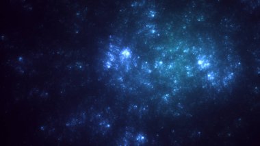 Soyut fraktal ışık arkaplanı 3 boyutlu oluşturuluyor